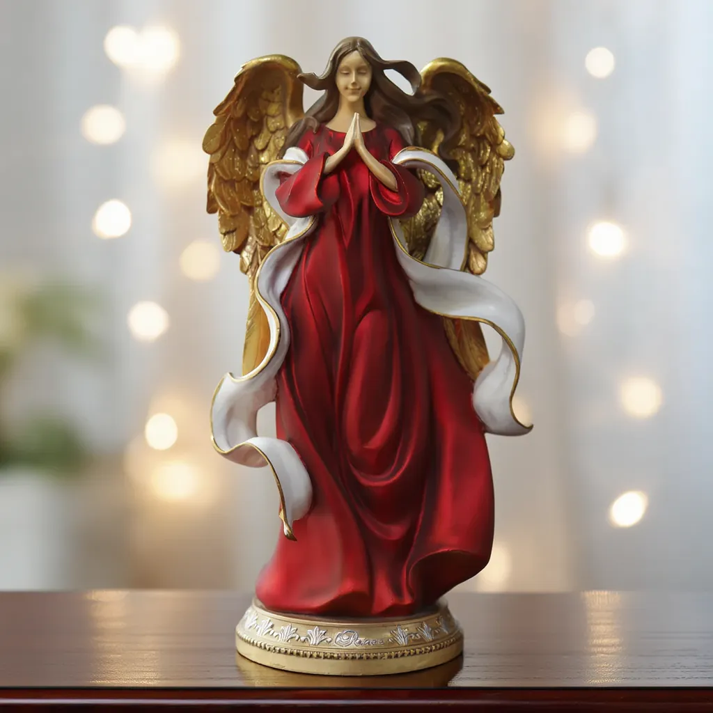 Polyresin Angel Christmas Figurine - Wholesale Holiday Decor by DAK Industrial